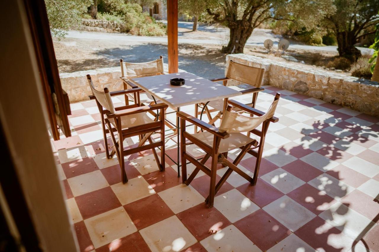 Seafront Traditional Stone House In Sunset Olive Grove - B Villa Alyfanta Exteriör bild